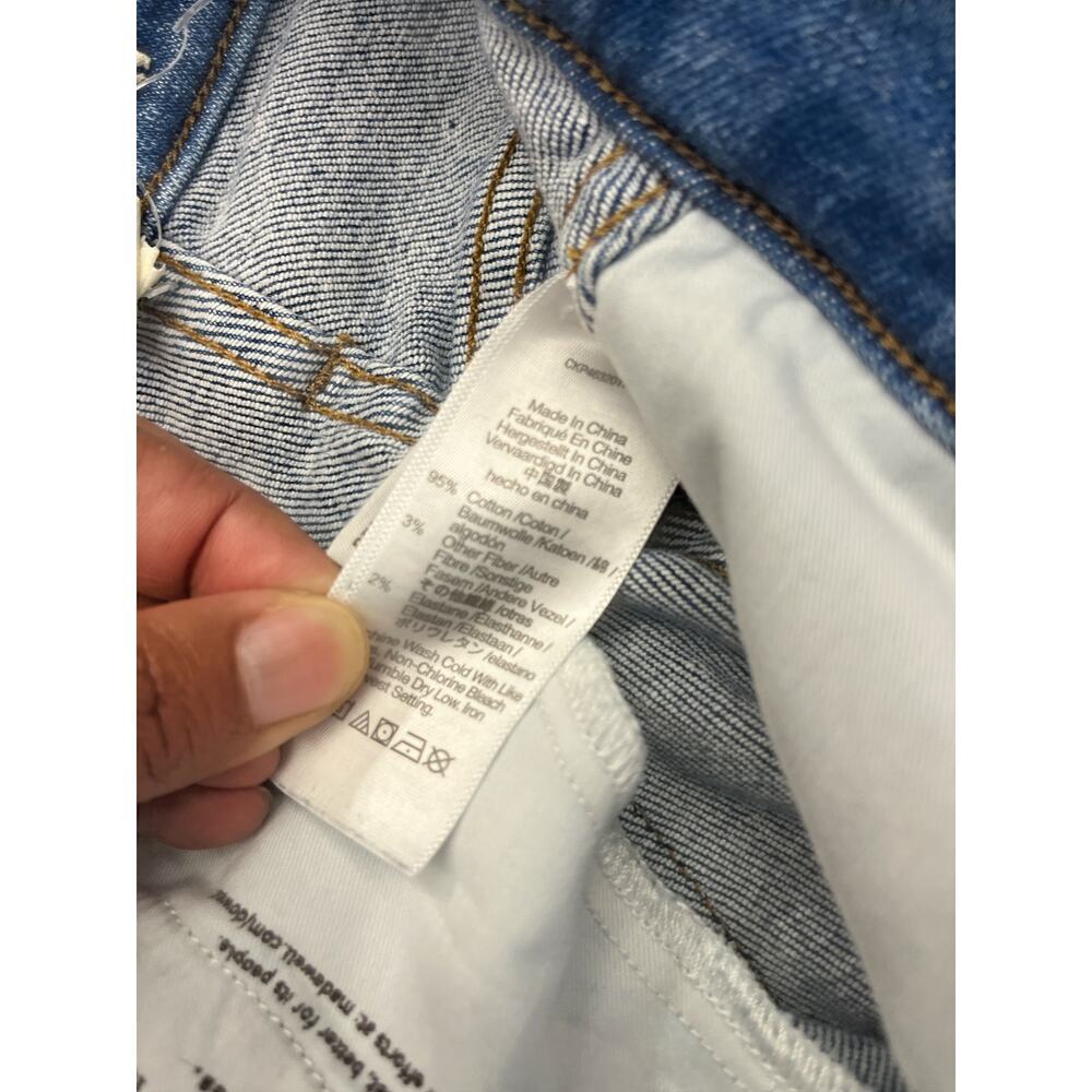 Madewell Jeans Women’s Size 24 Stovepipe High Rise Straight Leg Blue Denim - Picture 8 of 8